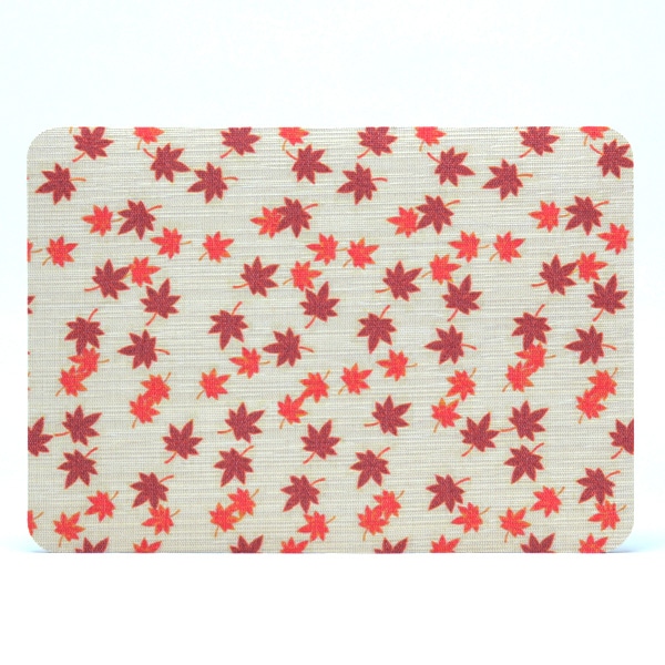 【ネコポス便可】新感覚。ふすま地を使ったマウスパッド〈基本柄〉0101 紅葉(もみじ)