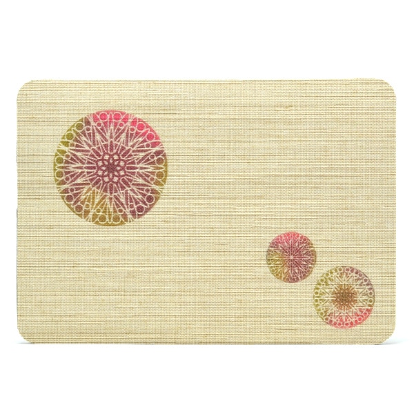 【ネコポス便可】新感覚。ふすま地を使ったマウスパッド〈基本柄〉0814 幾何学模様丸-2