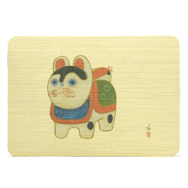 【ネコポス便可】新感覚。ふすま地を使ったマウスパッド〈基本柄〉0904 犬張子