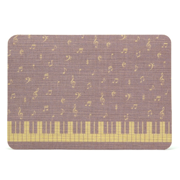【ネコポス便可】新感覚。ふすま地を使ったマウスパッド〈基本柄〉1308 鍵盤と音符-パープル