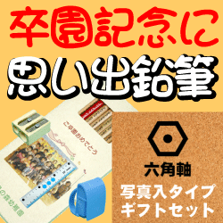 こんな鉛筆が欲しかった 思い出鉛筆 六角軸・写真入りタイプ・ギフトセット 卒園記念品 卒業記念品 名入れ 文具の森オリジナル プレゼント ギフト