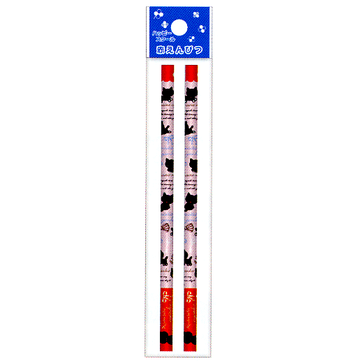 ☆2014年新入学アイテム☆　キャラクターの書き心地　靴下にゃんこ赤鉛筆2本組