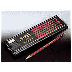 【大阪限定】鉛筆の名作なめらかな書き心地　ユニ　硬筆習字用鉛筆　1ダース