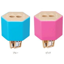 【ネコポス便不可】　ペットボトルで削るユニークな鉛筆削りにツイン仕様が新登場　シャチハタ　ケズリキャップ ツイン