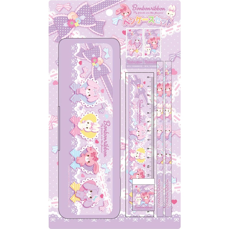 ぼんぼんりぼん おうち型ケース入り スタンプ セット ぼんぼんりぼん