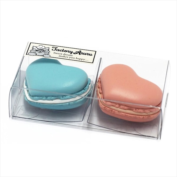 かわいいハート型♪ 本物そっくりな楽しいマグネットでプレゼントにもオススメ アルタ マカロンマグネット2個入り