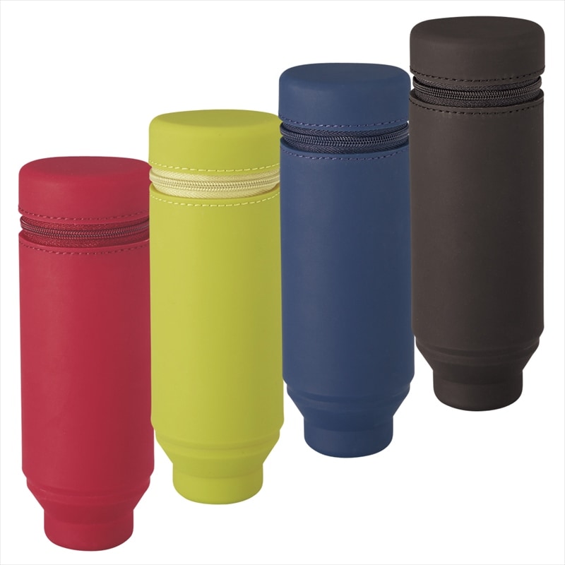 やわらかく手触りのいいシリコン素材の小物入れ LIHIT LAB SMART FIT ACTACT スタンドペンケース