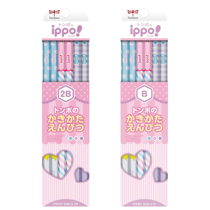 トンボ鉛筆 ippo!かきかた鉛筆プリントガール 1ダースセット