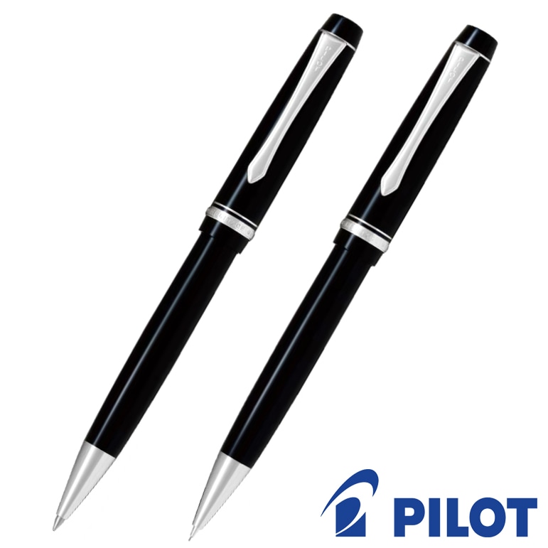 パイロット カスタム ヘリテイジ91 ボールペン・シャープペン 2本セット シンプル＆ソリッドデザイン ロジウム仕上げ 名入れ プレゼント お祝い 高級 オリジナル