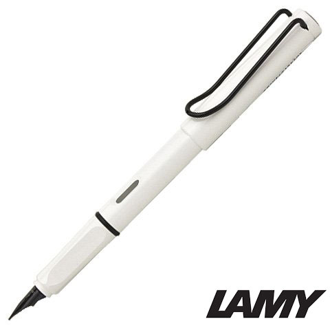 L19WTB-EF LAMY サファリ 万年筆 極細-EF ホワイトブラッククリップ 不動の人気カラーが復活！