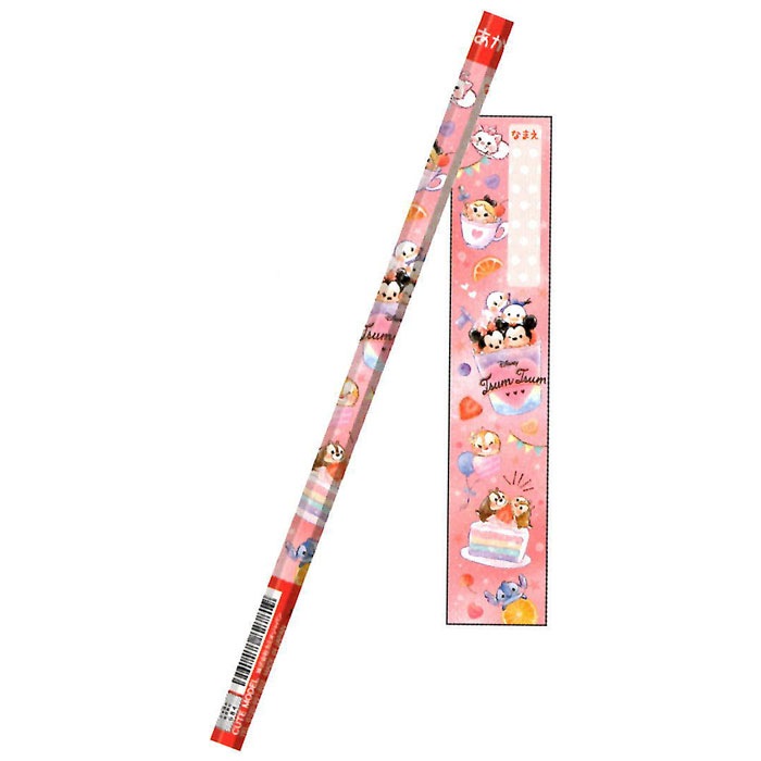 2020年新入学アイテム ディズニーツムツム 六角鉛筆 赤芯