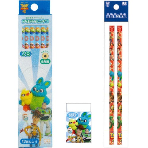 2020年入学アイテム DC トイ・ストーリー4 鉛筆2B 3点ギフトセット