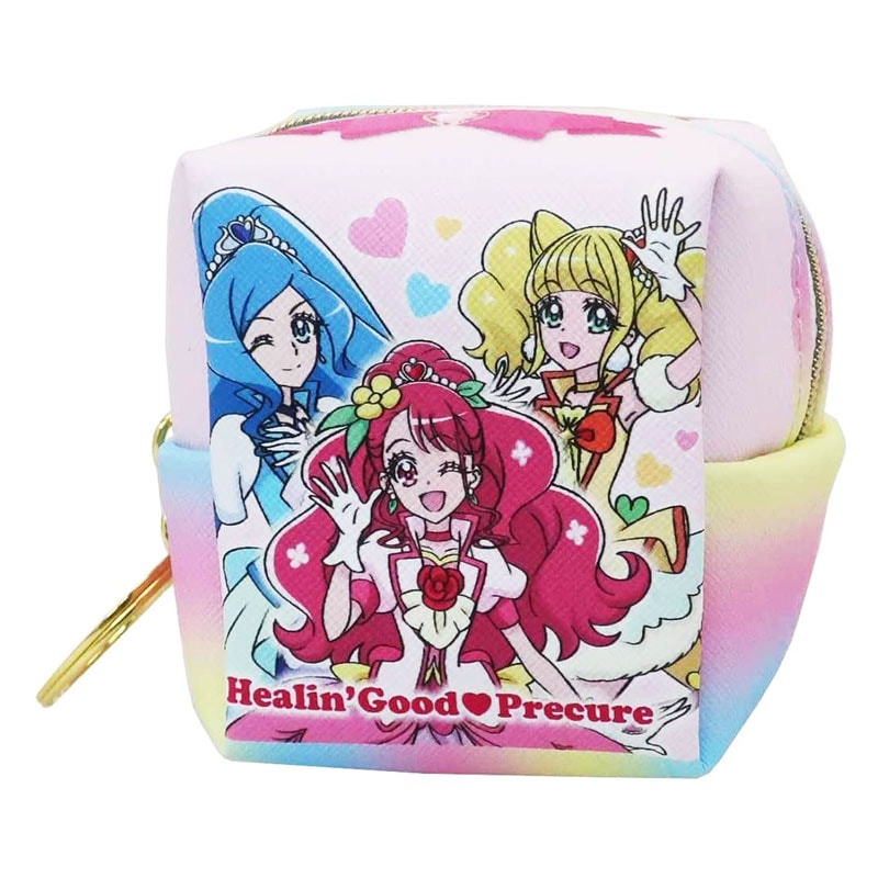 ヒーリングっどプリキュア キューブポーチ 集合  女の子に大人気 ミニポーチ 小物入れ