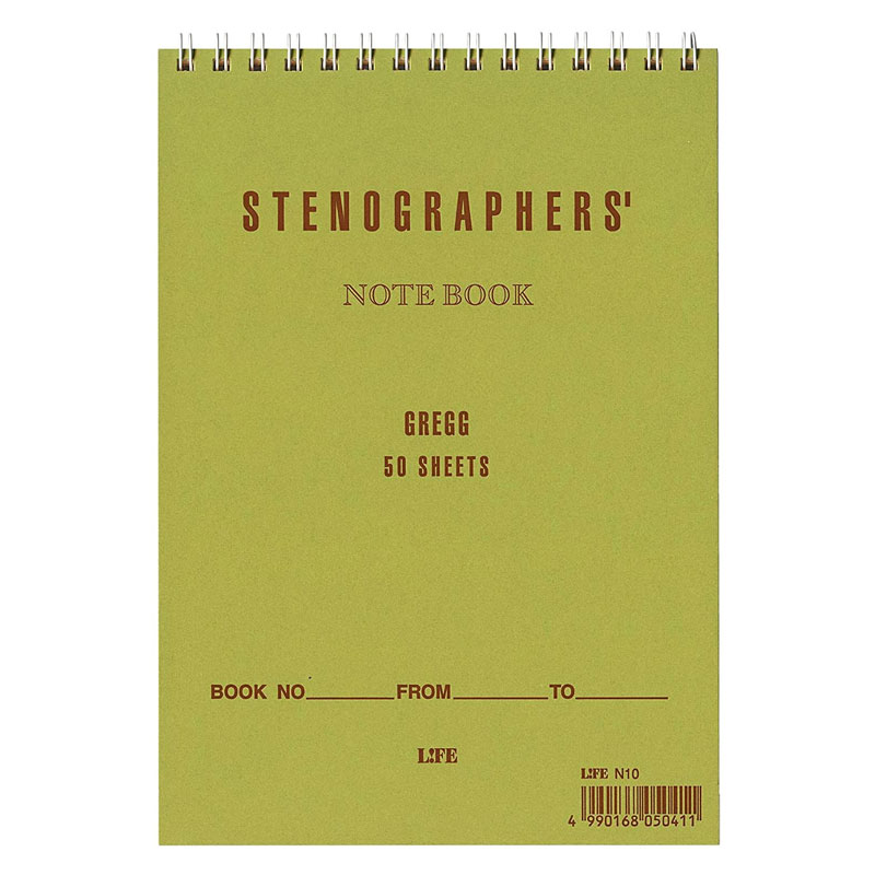 LIFE ステノグラファー センター罫入り ノート A5 横罫