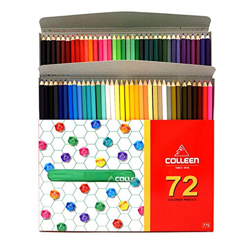 コーリン鉛筆 775 六角 72色紙箱入り色鉛筆 775-72 名入れ無料