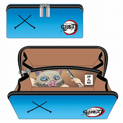 バンダイ 鬼滅の刃 pacapo. 嘴平伊之助 ポーチ 180度開く 小物入れ 撥水 プレゼント ジャンプ 限定 無限列車
