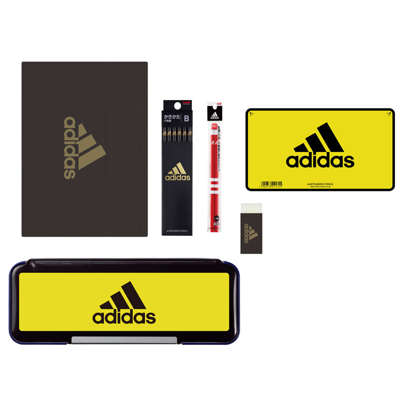 三菱鉛筆 adidas 文具セットL 2021年 新入学 名入れ無料 祝い ギフト プレゼント 男の子 進級