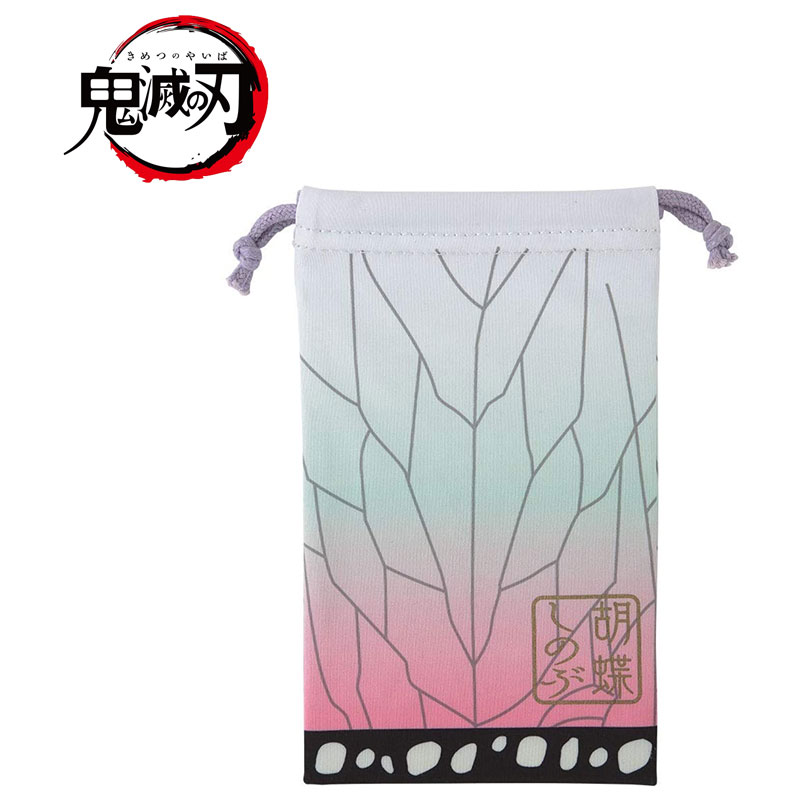 バンダイ 鬼滅の刃 眼鏡拭き巾着 胡蝶しのぶ 小物入れ ポーチ プレゼント ジャンプ 限定 無限列車 公式グッズ
