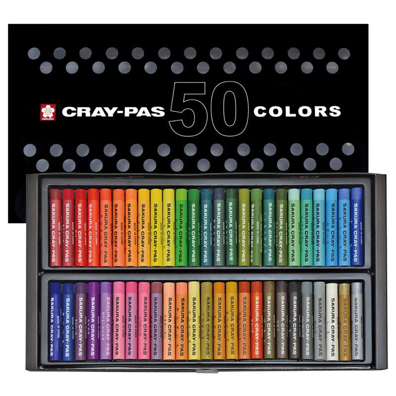 サクラクレパス クレパス 太巻50色セット 画材 専門家 高級 プレゼント
