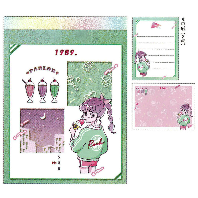 クーリア マヨナカステーショナリー プチメモ リメンバー1989 エモい女の子 グッズ イチオシ プレゼント 女子文具 雑貨