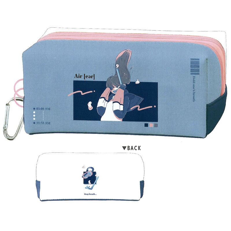 カミオジャパン ジブンマニア ツインファスナーペンケース AIRER エモい女の子 グッズ イチオシ プレゼント 女子文具 雑貨