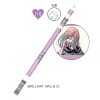 カミオジャパン ジブンマニア マット軸鉛筆 HB BRILLIANT GIRL 丸軸 エモい女の子 グッズ イチオシ プレゼント 女子文具 雑貨 日本製|キャラクター別3|キャラクターステーショナリー