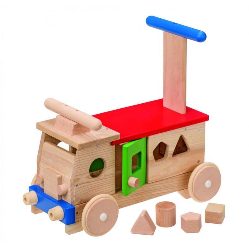 MOCCO 森のカラフルバス 押し車 ベビー 人気 日本製 積み木 パズル 木製玩具 18ヵ月 ギフト 木製玩具 プレゼント 誕生祝い 出産祝い 知育 クリスマス