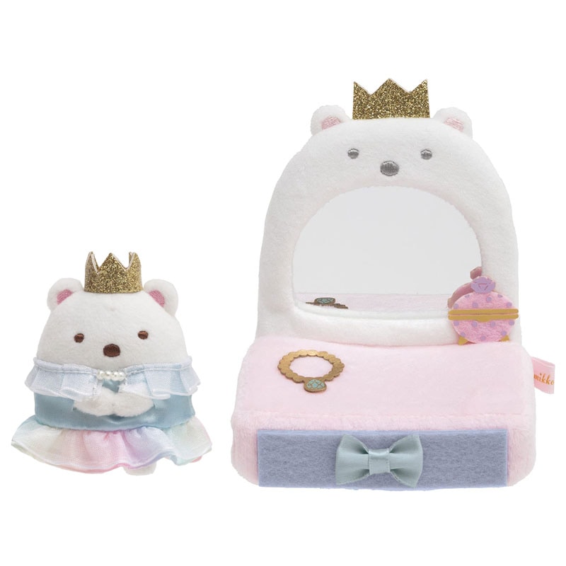 【美品・タグ無】すみっコぐらし ドレッサー 鏡付 家具 てのりぬいぐるみ サンエックス すみっコぐらし すみっコドレッサー てのり