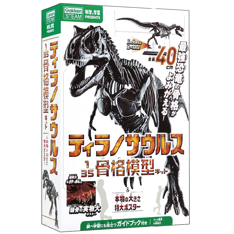 ティラノサウルス1/35骨格模型キット A1ポスター付き 骨格模型 知育玩具 恐竜 学研ステイフル プレゼント リアル