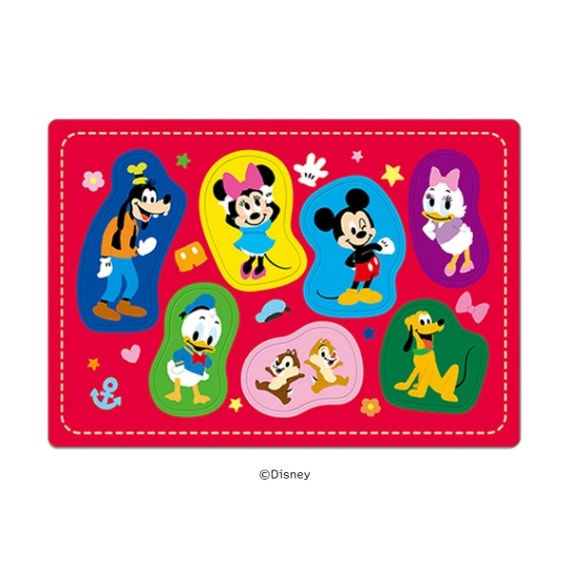 ディズニー だいすきななかまたち ベビーパズル 7P テンヨー プレゼント 知育玩具 抗菌コート お祝い 1歳から