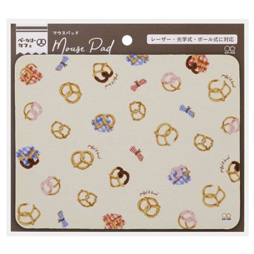 サンスター文具 マウスパッド NLS2 ベーカリーカフェ レーザー・光学式・ボール式対応 女子文具 かわいい テレワーク プレゼント