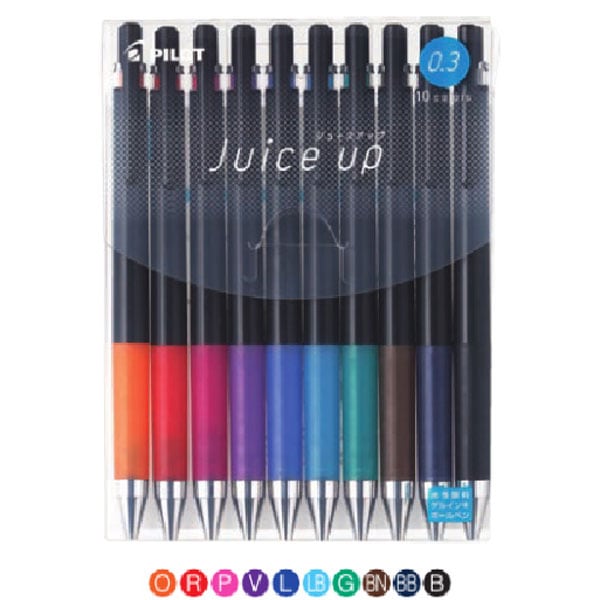 パイロット ジュースアップ ゲルインキボールペン 0.3 10色セット カラーペン デコレーション プレゼント グッドデザイン賞