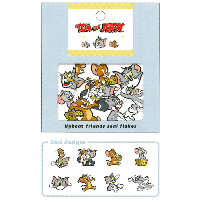 カミオジャパン シールフレーク トムとジェリー レトロポップ デコレーション グッズ キャラクターステーショナリー キャラクター別 その他キャラクター 文房具を贈り物に 文具の森 大人の文具ギフト館