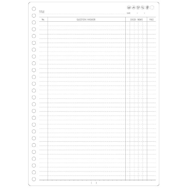 サンスター文具 みおりんStudy Time ルーズリーフ B5 苦手問題用 30枚