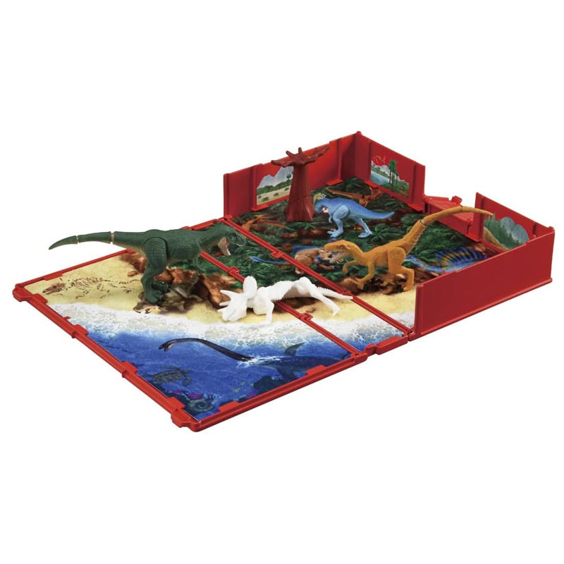 タカラトミー アニア図鑑 はじめての恐竜 陸の強者セット ジオラマ遊び