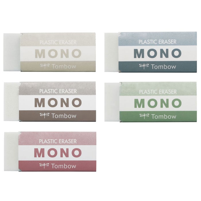 トンボ鉛筆 Mono消しゴム ダスティカラー 5個セット 限定 オシャレ 高性能 定番 ロングセラー ステーショナリーブランド 国内メーカー 海外筆記具メーカー トンボ鉛筆 文房具を贈り物に 文具の森 大人の文具ギフト館