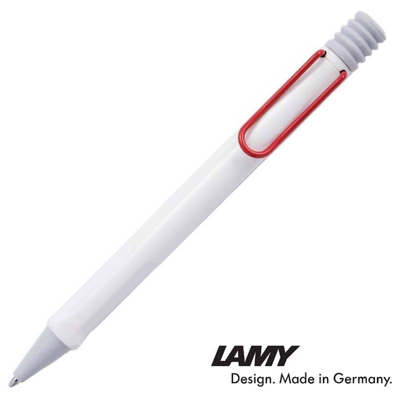 LAMY サファリ ボールペン ホワイト レッドクリップ 2022年 限定 名入れ プレゼント