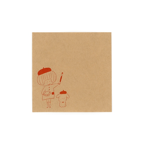 山櫻 ＋lab プラスラボ 付箋 mizutama お絵描き女の子 メモ メッセージカード コラボ 雑貨 グッズ 描き下ろし 限定