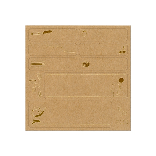 山櫻 ＋lab プラスラボ 箔押し枠シール mizutama お絵描きパンダ デコレーション コラボ 雑貨 グッズ 描き下ろし 限定