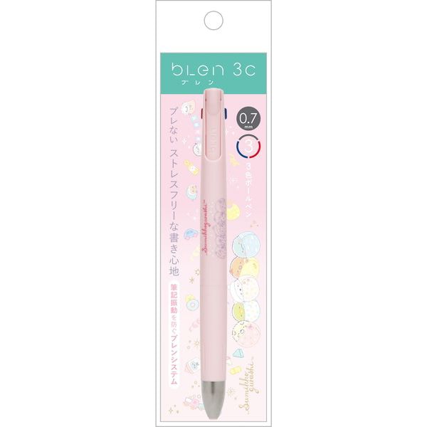 サンエックス ブレン3C 0.7 3色ボールペン すみっコぐらし ゼブラ 筆記