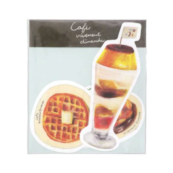 サンスター文具 街のかわいいお店屋さん ダイカットレターセット