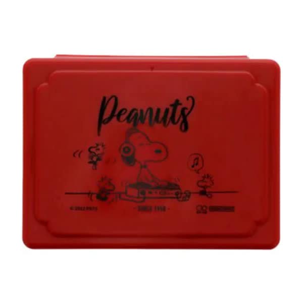 サンスター文具 ミニお道具箱 PEANUTS AMERICAN TASTE 9 レッド スヌーピー 小物入れ オシャレ プレゼント 限定