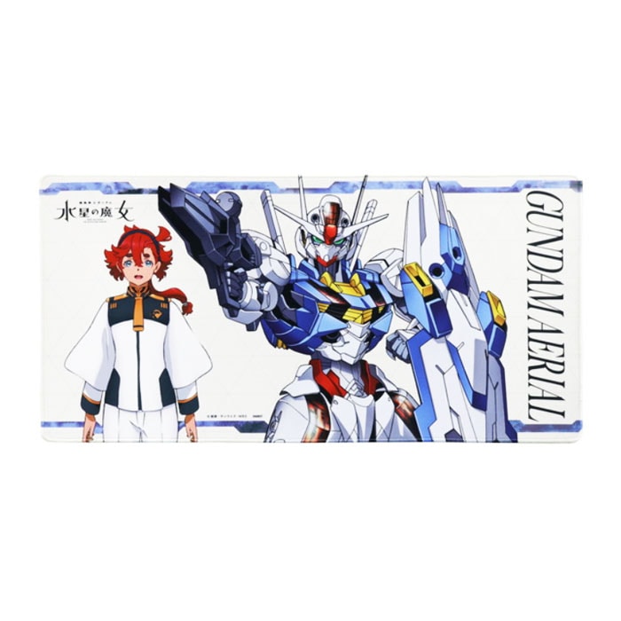 サンスター文具 機動戦士ガンダム 水星の魔女 デスクマット スレッタ・マーキュリー ガンダム・エアリアル グッズ コレクション プレゼント