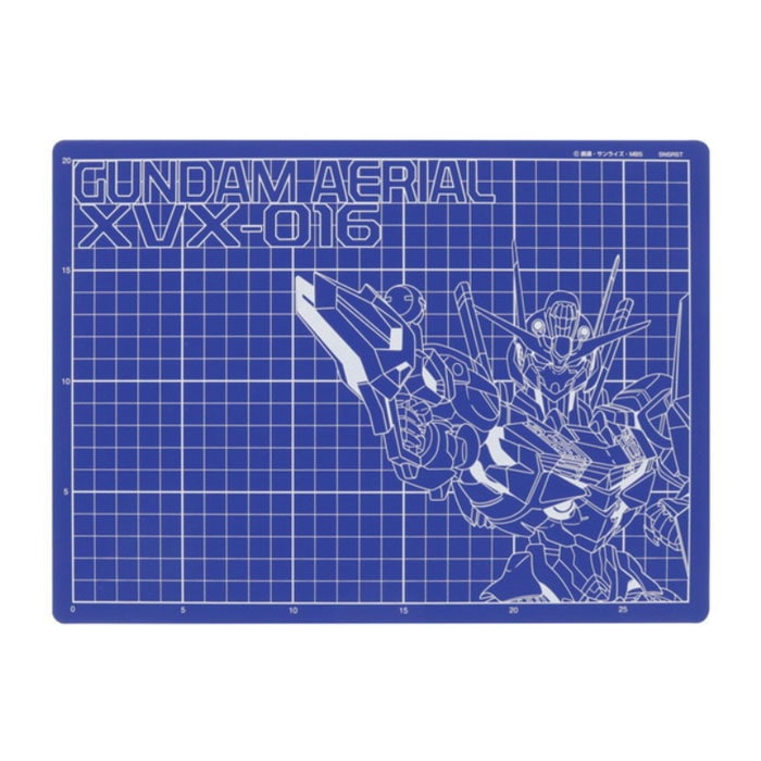 サンスター文具 機動戦士ガンダム 水星の魔女 カッターマット A4 ガンダム・エアリアル グッズ コレクション 限定 オシャレ ガンプラ製作