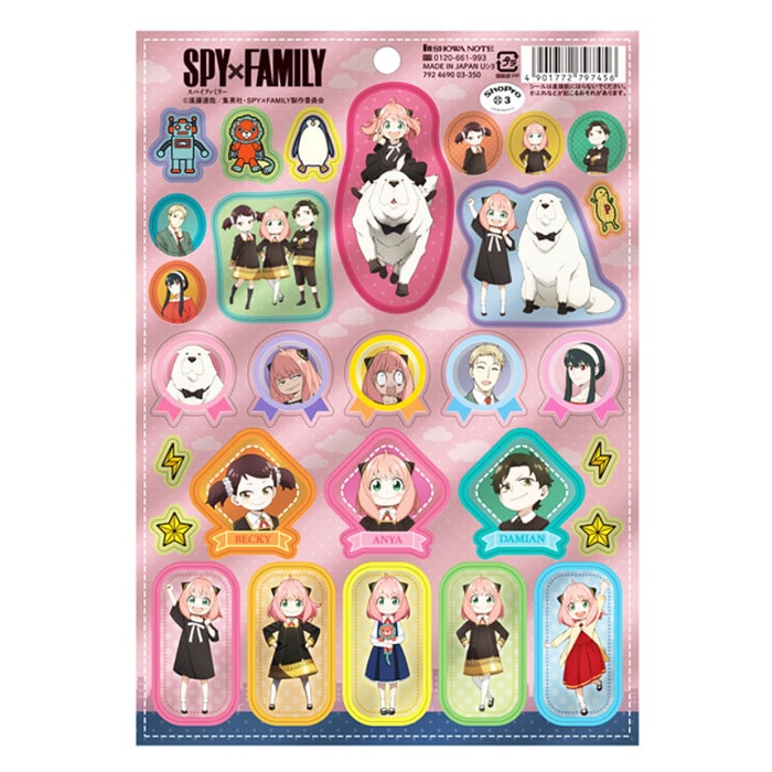 ショウワノート SPY×FAMILY シール アーニャ・フォージャー 大人気