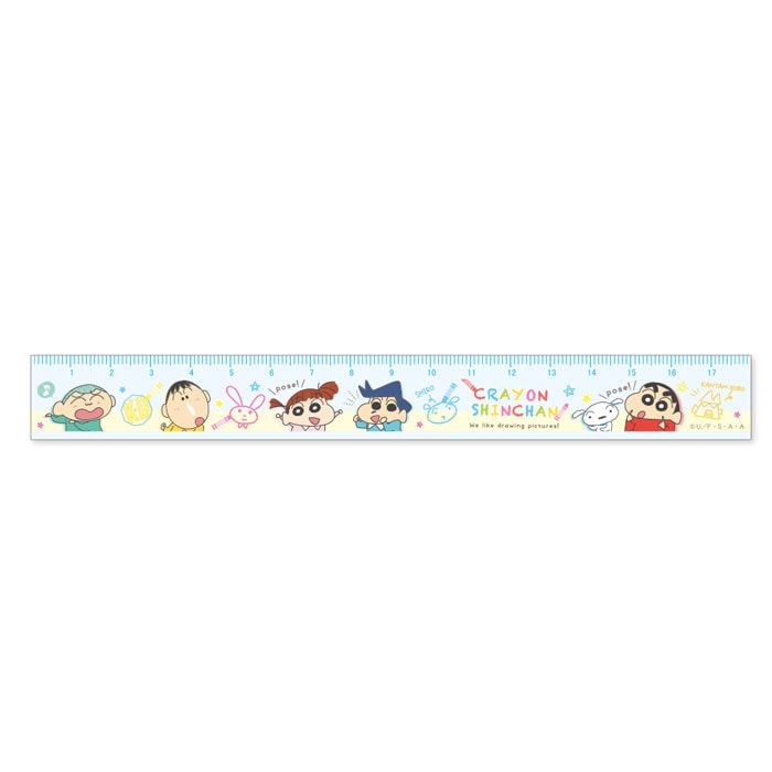 クレヨンしんちゃん 18cmスリム定規 おえかき キッズ ティーズファクトリー 面白雑貨