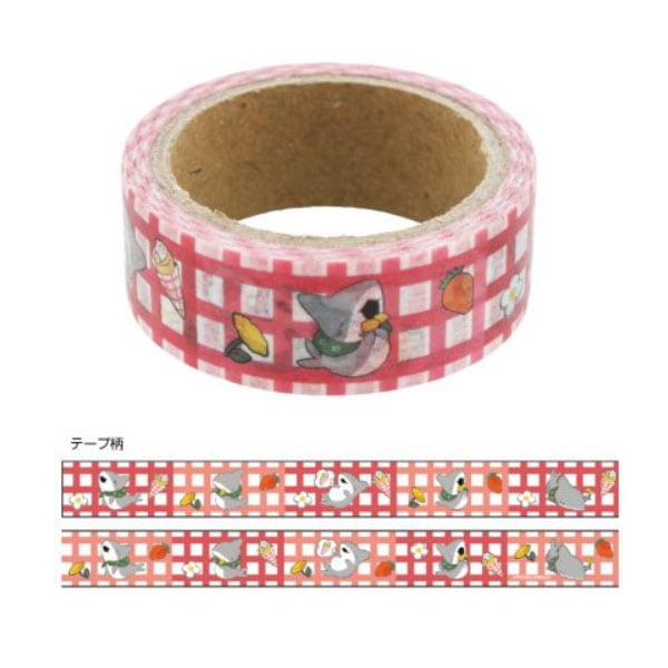 サンスター文具 おでかけ子ザメ マスキングテープ クレープ デコレーション かわいい 女子文具 ペンギンボックス