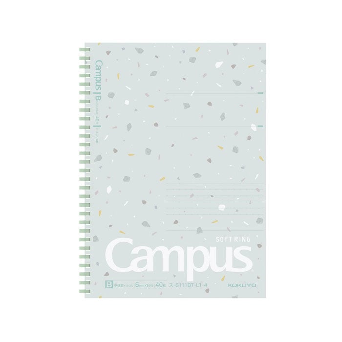コクヨ Campus ソフトリングノート シアーストーン ミントグリーン B5