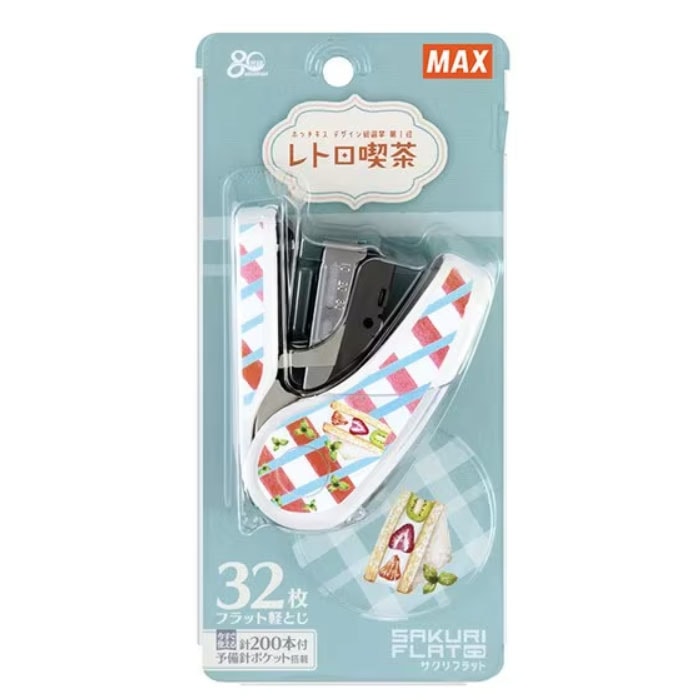 マックス サクリフラット レトロ喫茶 フルーツサンド HD-10FL3K ホッチキス 限定 グッズ ステープラー いやし プレゼント