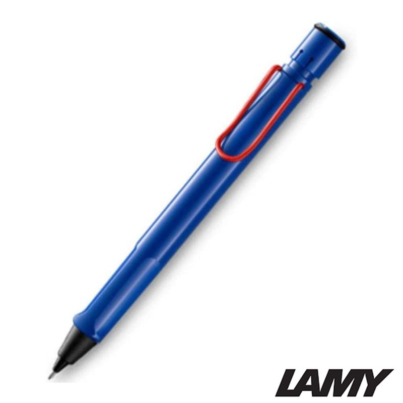 LAMY サファリ ボールペン ブルーレッドクリップ 2023年 限定 名入れ プレゼント